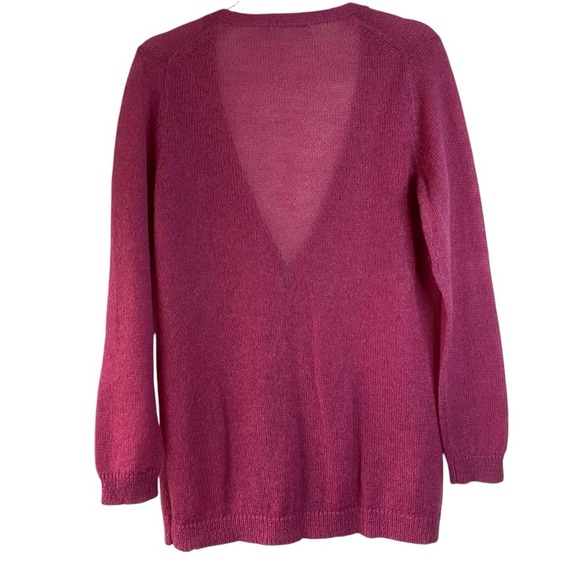 Boden Pink Mohair Wool Button Down
V Neck Cardigan Super Soft Size SZ 12 - Picture 2 of 10